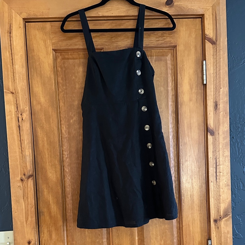 Lulu's Black Button-Down Dress